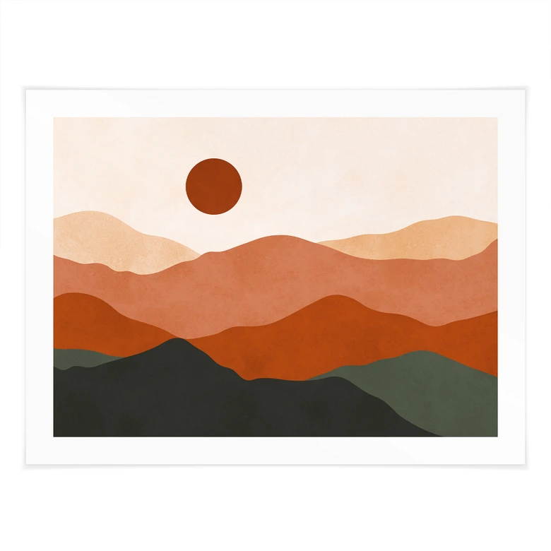 Poster Mjuka kullar i kvällssolen - Costa 