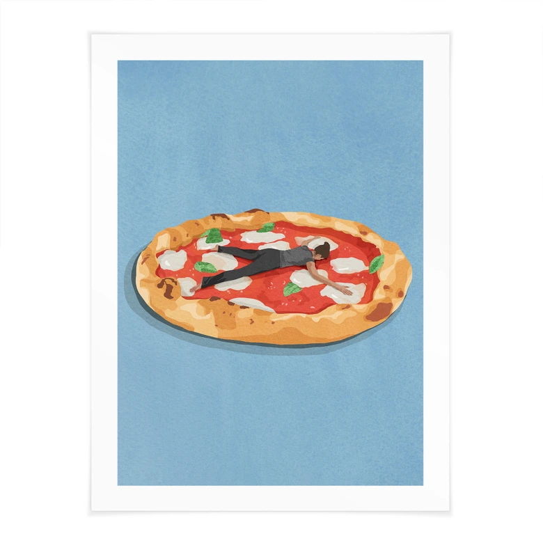 Poster Pizza Liebe - Dekel 