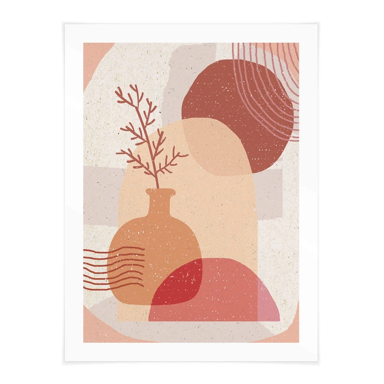 Poster Demir - Boho Illustration einer Pflanze 