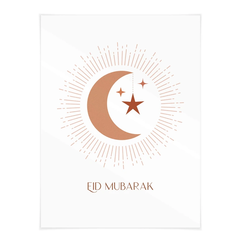 Poster Eid Mubarak Mondsichel 