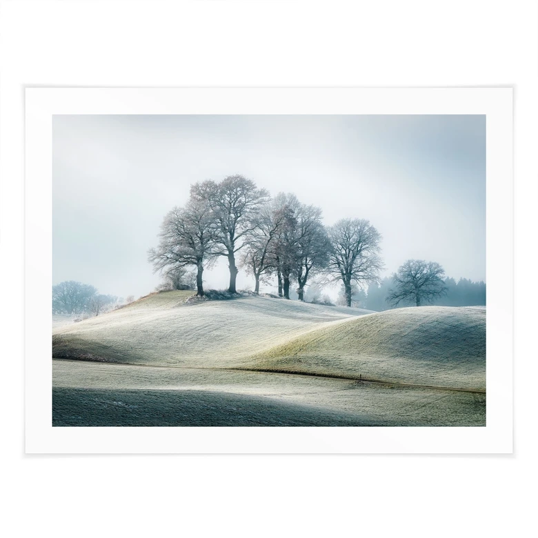 Poster Frostige Hügellandschaft - Eisenmann 
