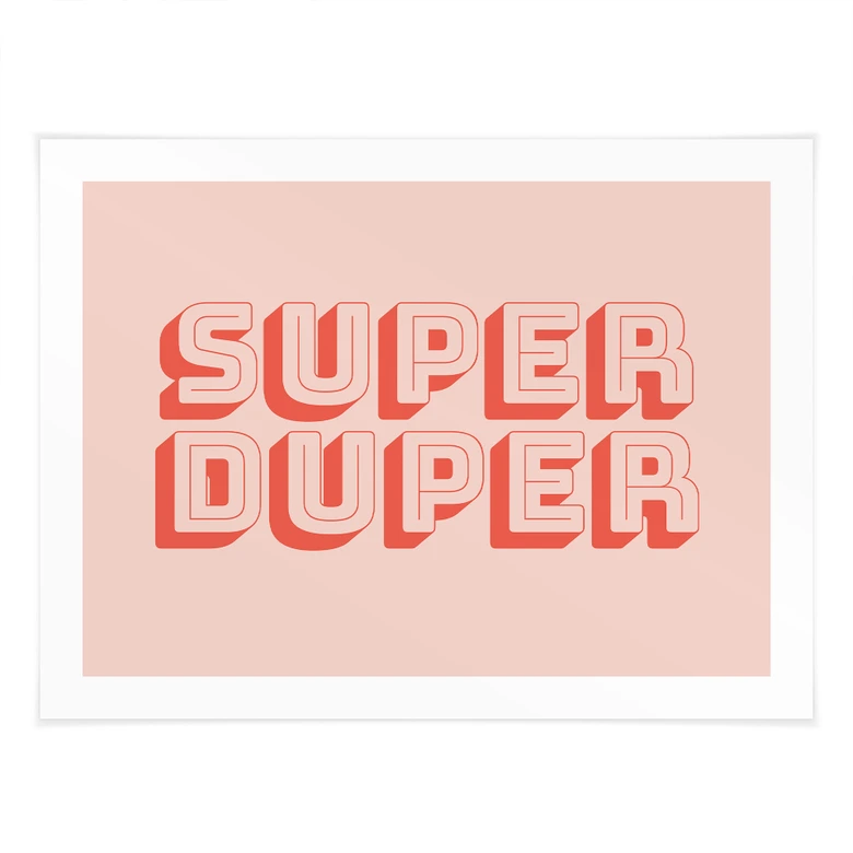 Póster de refranes Super Duper - Fine Fine Stuff 