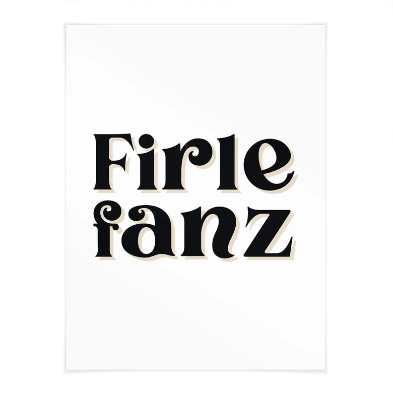 Typografie Poster Firlefanz 