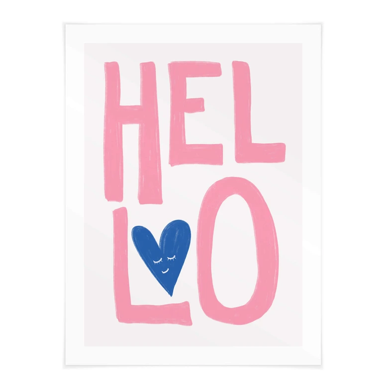 Poster Hello - Fritsch - En vänlig hälsning 