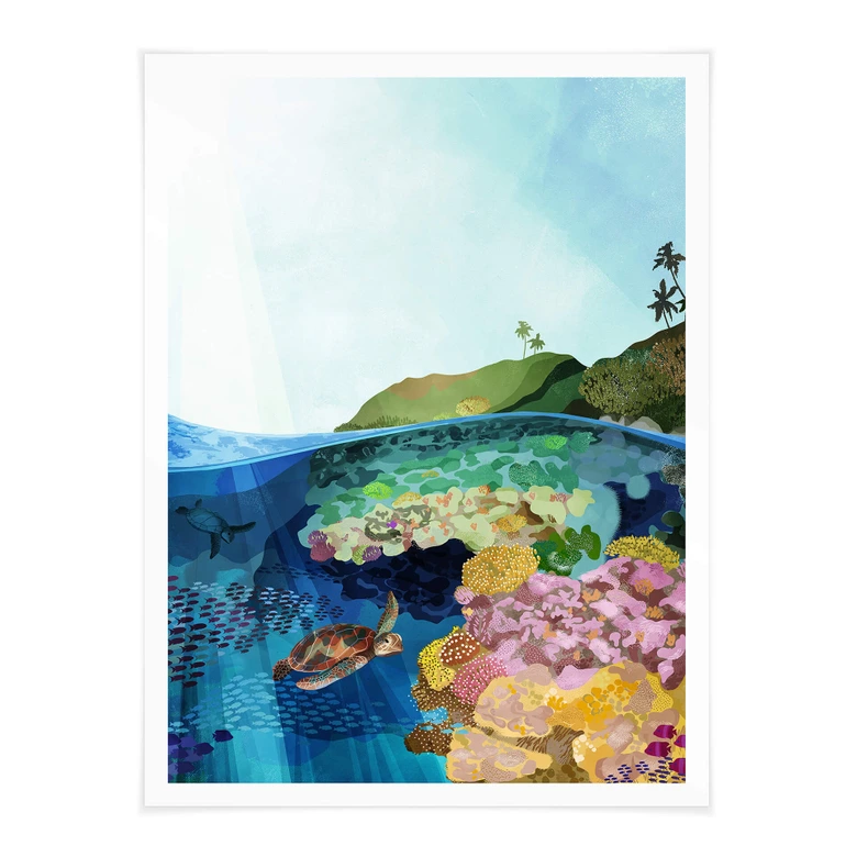 Póster Goed Blauw - Bajo el agua 