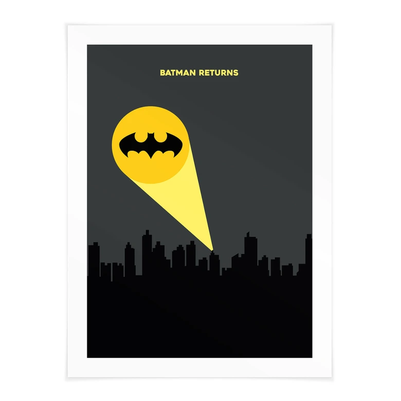 Cartel inspirado en la película "El regreso de Batman" - Gomes 