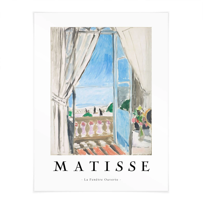 Póster La Fenêtre Ouverte - Matisse 