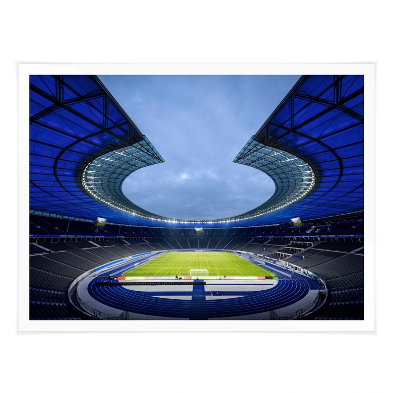 Poster Hertha BSC Blaues Olympiastadion 