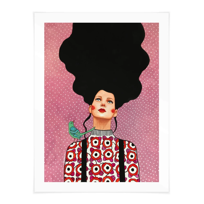 Poster kvinna med tandställning - Hülya 