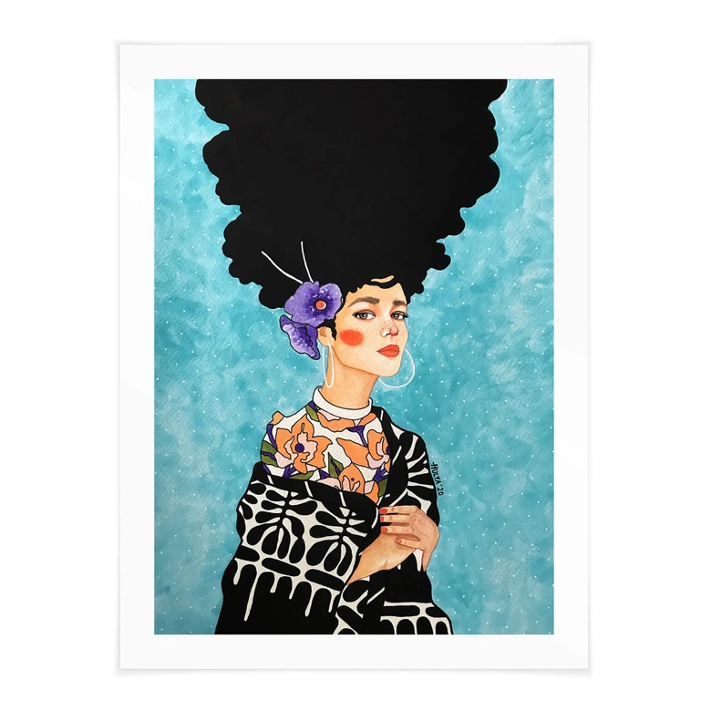 Plakat Hülya - Hibiscus in your hair 