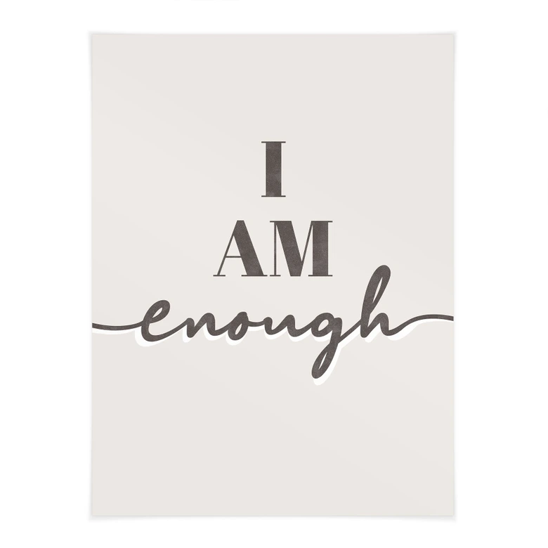 Spruch Poster I am enough 