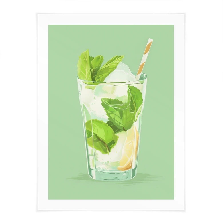 Plakat Summer Mojito Vibes | Do kuchni i jadalni - Jolly and Dash 