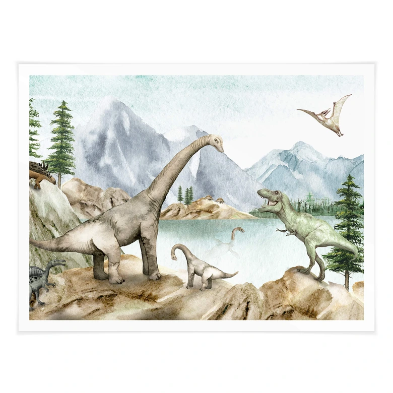 Poster Kikki Belle - Dino World 