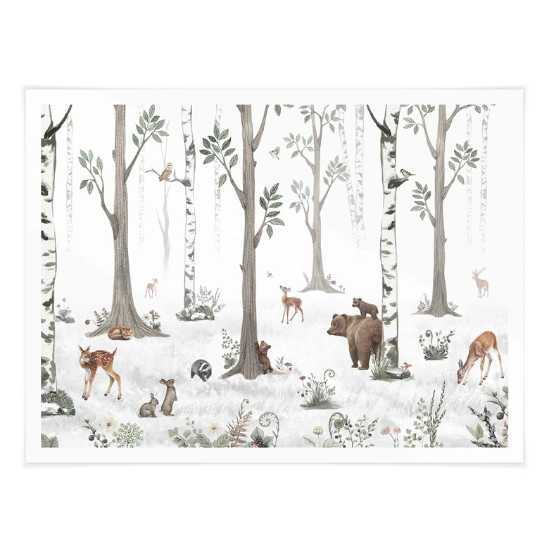Kinderzimmer Poster Kikki Belle - Schönheit des Waldes 