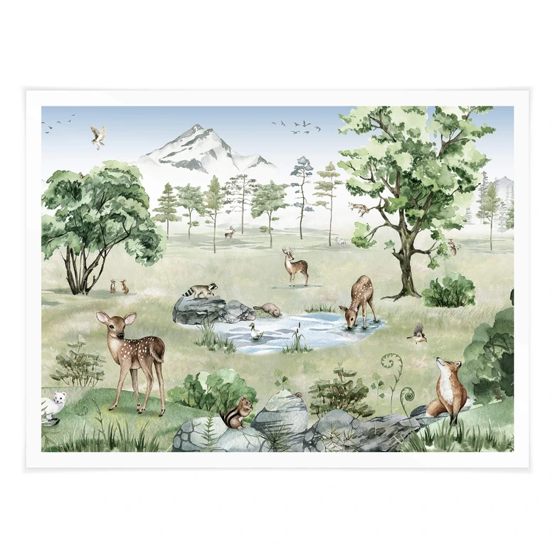 Poster Kikki Belle - Wald der Rehe 