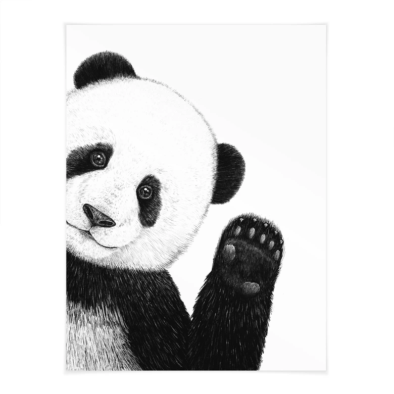 Póster Panda ondulante - Korenkova 