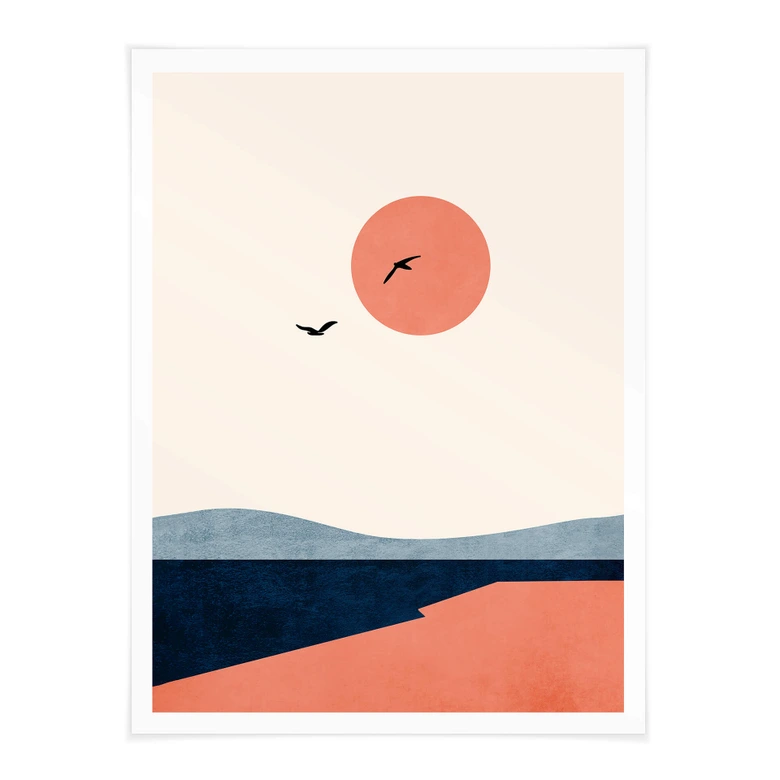 Poster Kubistika - Auf einer Reise 