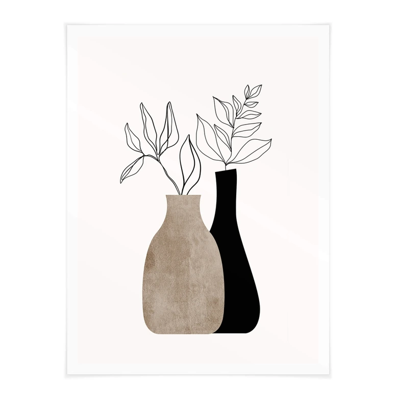Poster Kubistika - Minimalistic Plants 
