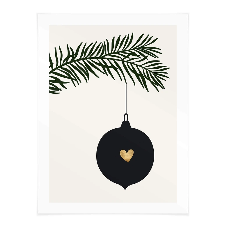 Poster Kubistika - Boule de Noel 