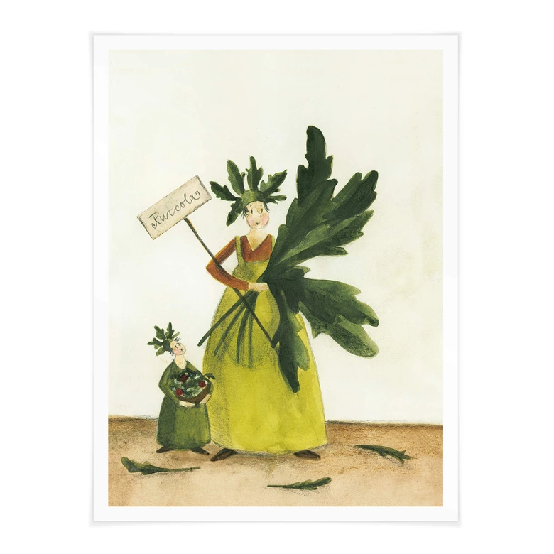 Poster Leffler - Ruccolamädchen 