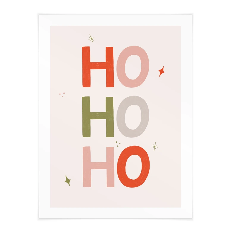 Plakat Jul Ho Ho Ho - Menina Lisboa 