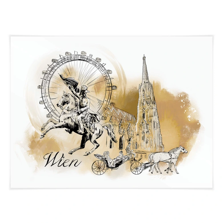 Poster Wien - Älska din stad 