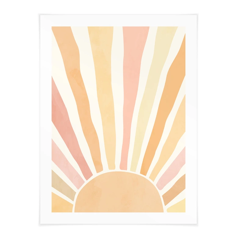 Plakat Boho-solstråler - Manovski 
