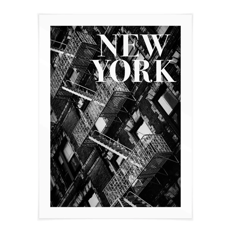 Poster Martin - Feuerleiter in New York 