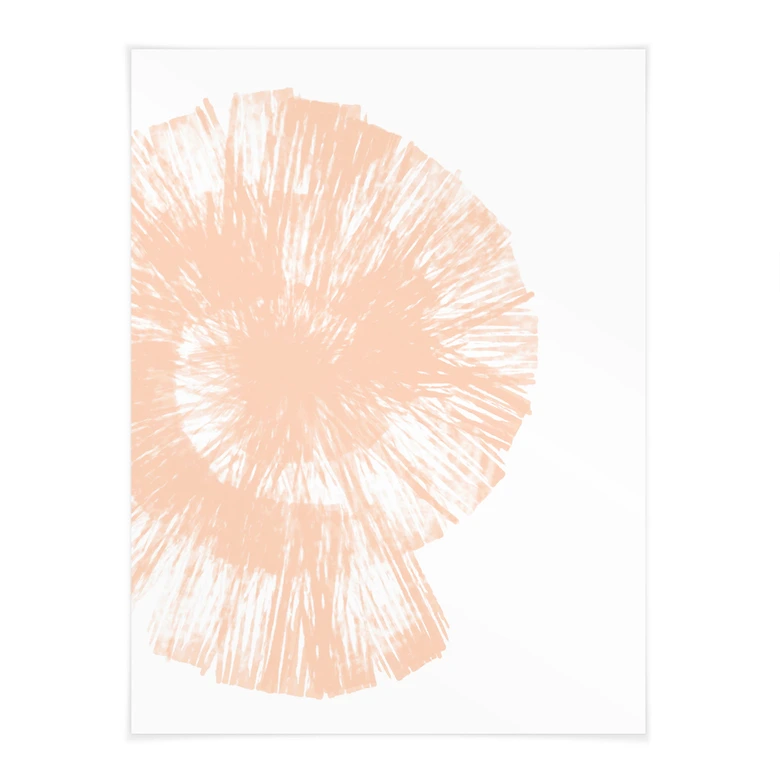 Poster Peach Fuzz - Abstrakt skal i persikofärger - Martina 