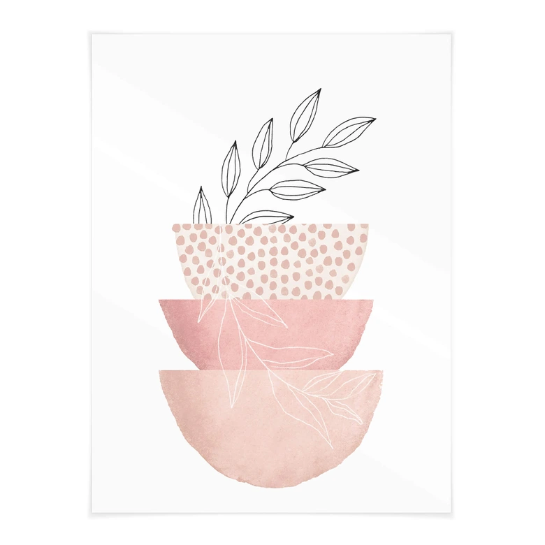 Poster Abstrakte Kunst - Zarte Schönheit der Natur - Moss 