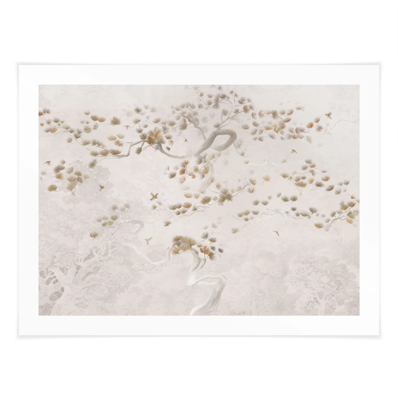 Poster mit Bäumen - Elegante Kiefer im asiatischen Stil - Ms Tiff 