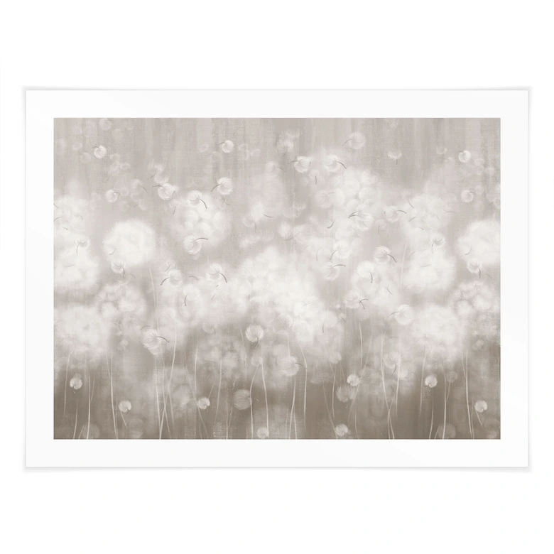 Blumen-Poster Pusteblumen Traum in Beige - Ms Tiff 