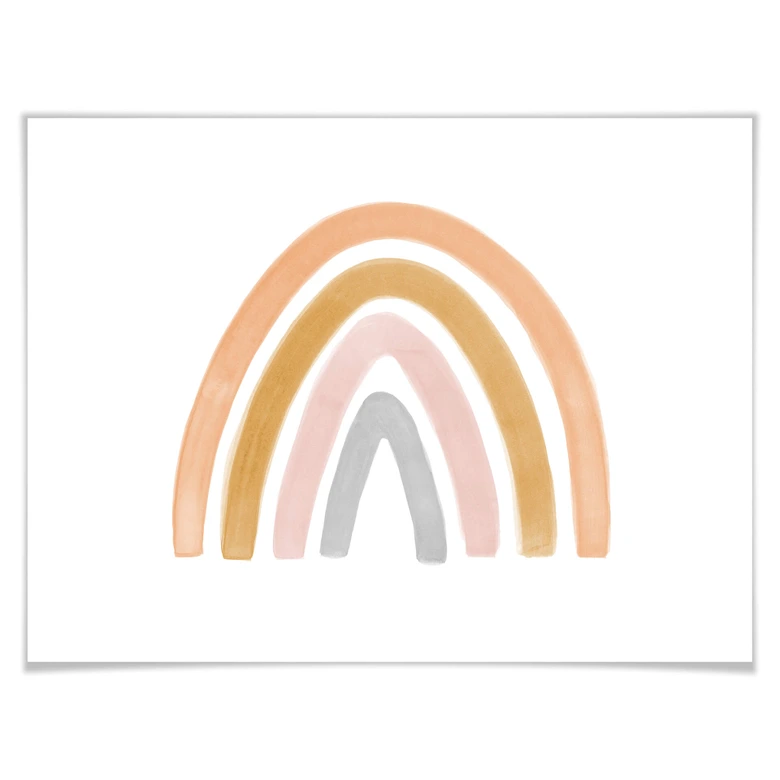Poster Nouveauprints - Bunter Regenbogen 