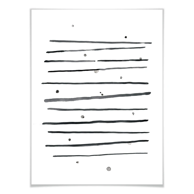Poster Nouveauprints - Pünktchen und Streifen 