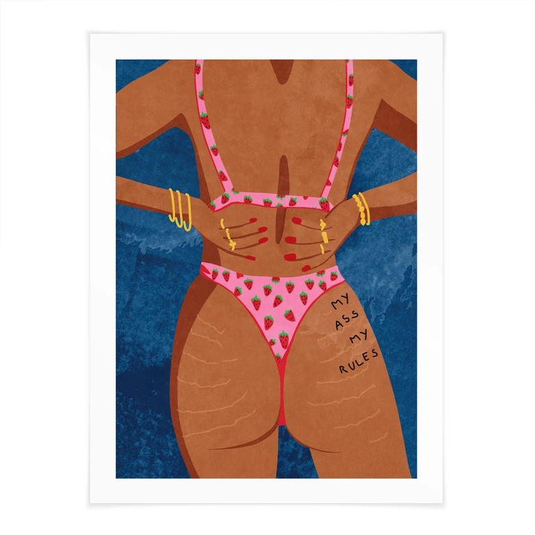 Poster My ass my rules | Feminismus - Oltmanns 