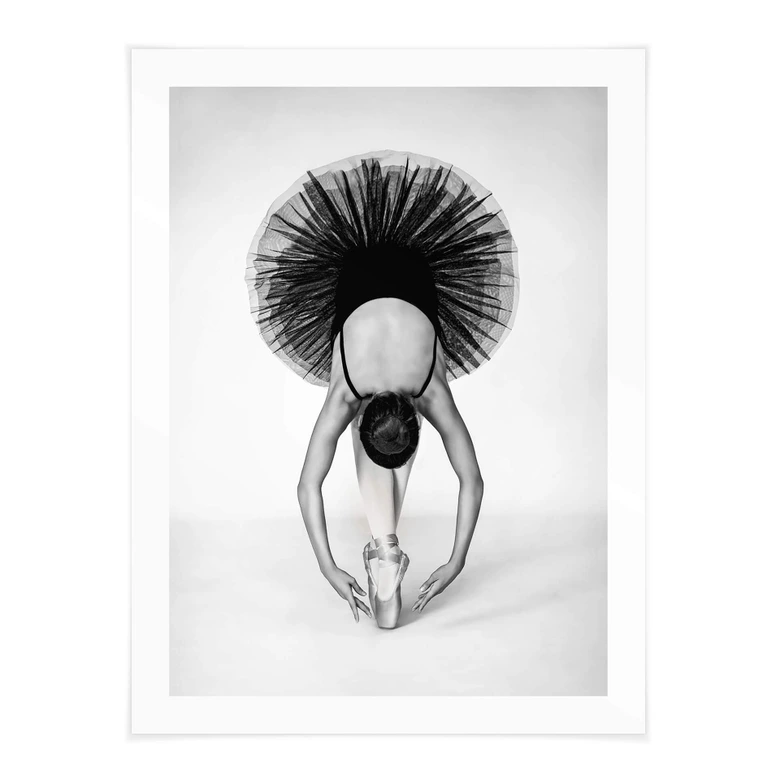 Poster Pentony MA - Ballerina Schwarz-Weiß 