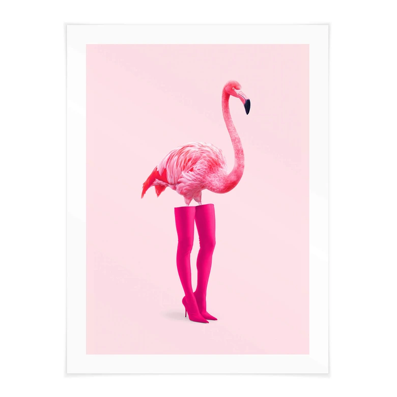 Poster Flamingo pink - Pozdniakov - Flaminciaga 