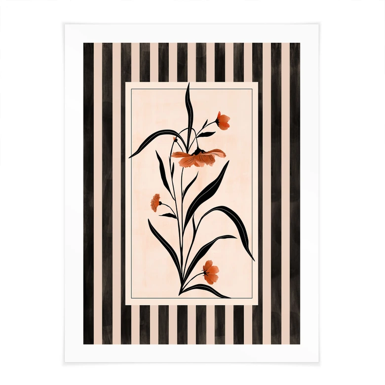 Poster Dance of leaves and flowers - Ristova 