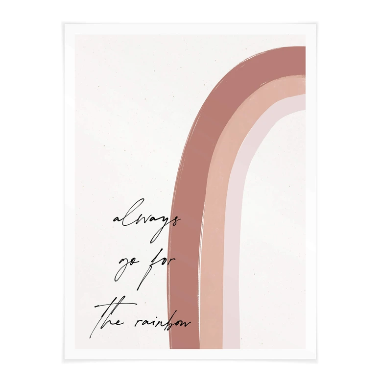 Póster uplusmestudio - Apuesta siempre por el arco iris 