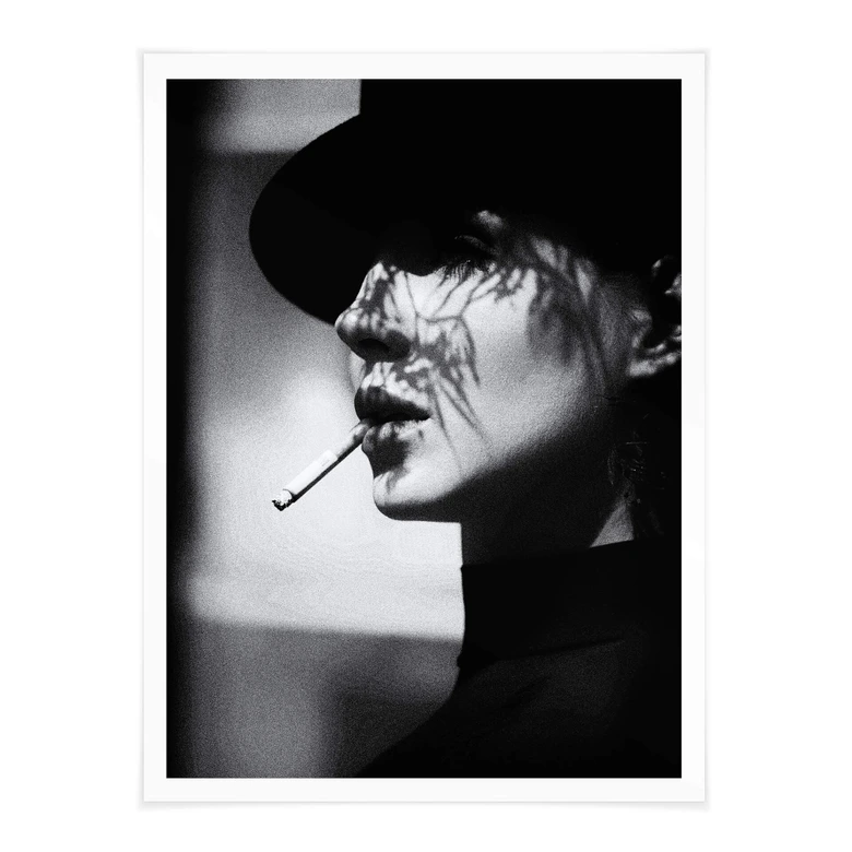 Poster Schaller - Dame in schwarz 