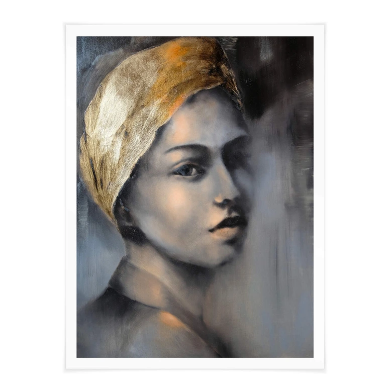 Plakat Schmucker - Dziewczyna ze złotą opaską na głowie 