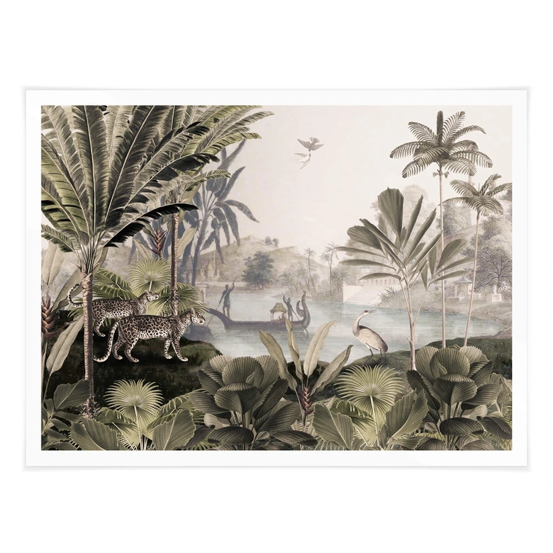 Poster Sir Edward - Landschaft mit Leoparden 