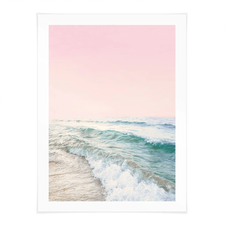 Póster Cielo rosa sobre el mar - Sisi & Seb 