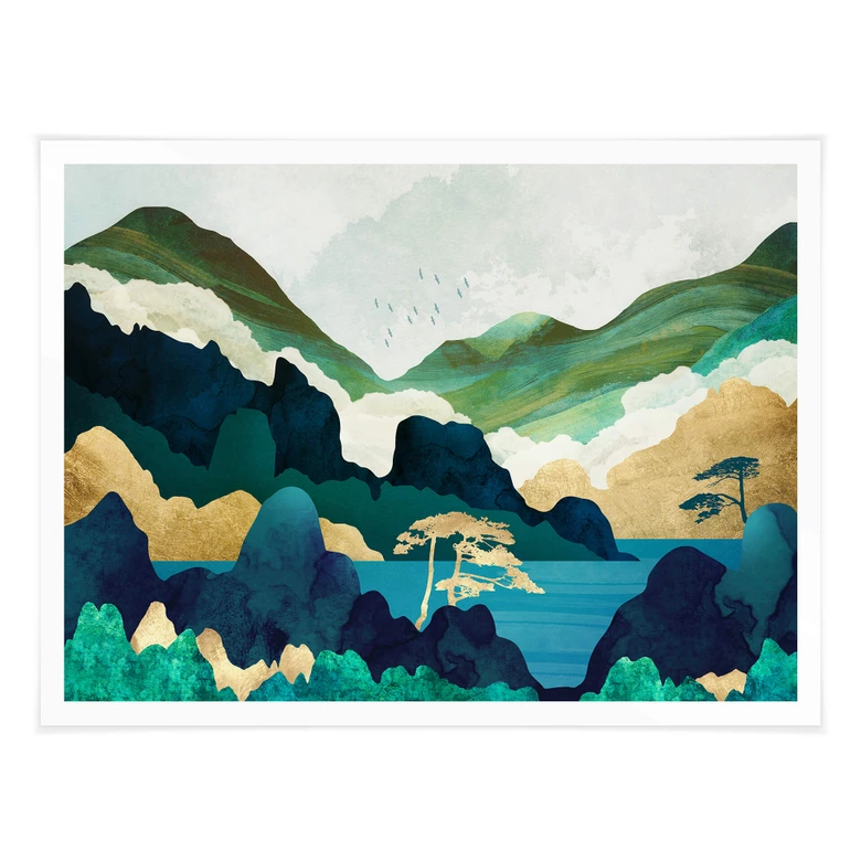 Poster SpaceFrog Designs - Dans les montagnes 
