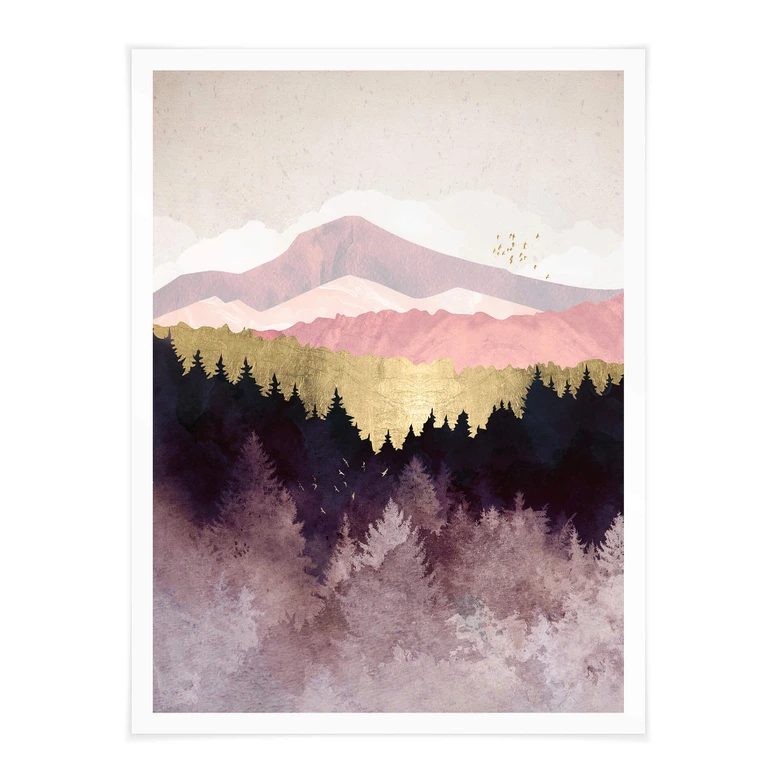 Poster SpaceFrog Designs - forêt violette 