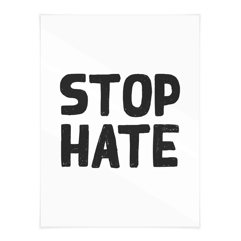 Poster Stop Hate 