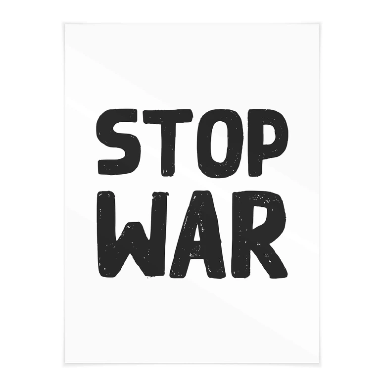 Plakat Stop War 