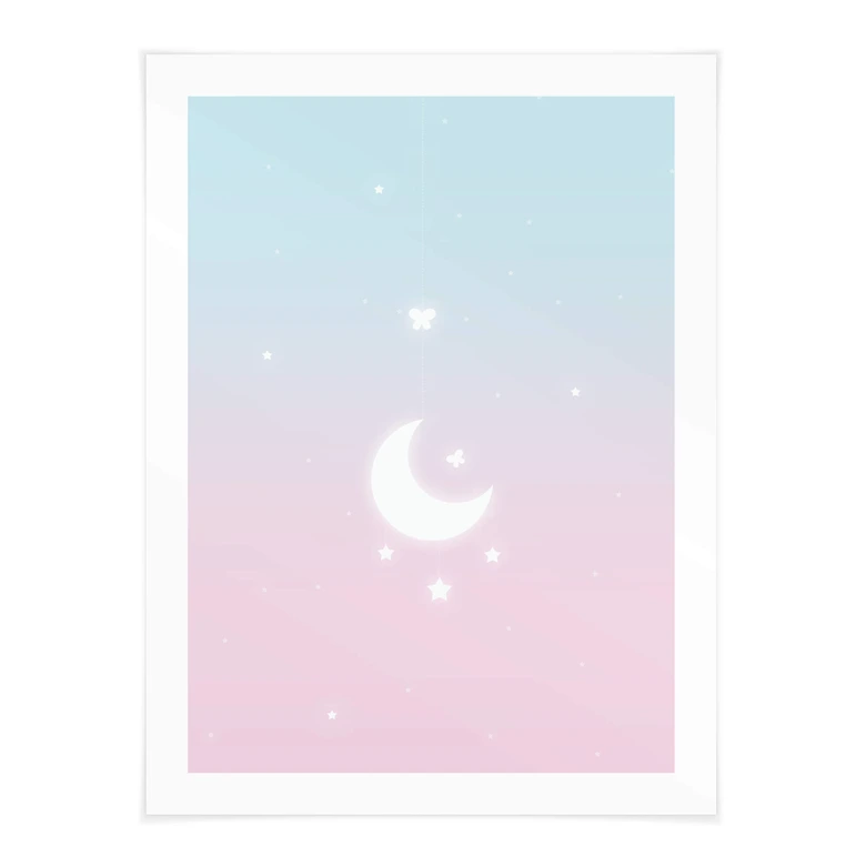 Poster Thai - Mondscheinzauber am Sternenhimmel 
