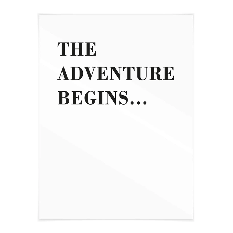 Poster The Adventure Begins 