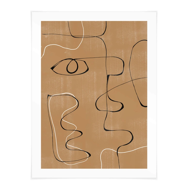 Poster Miuus Studio - Abstract Gezicht 